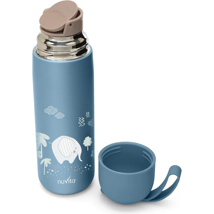 Nuvita 4435 | Thermoskanne für heiße und kalte Speisen | Thermobehälter für warme Lebensmittel | Babynahrungsbehälter | Thermosflasche | Thermosflasche | Thermos | Heiße Speisen | Powder Blue – Bild 4