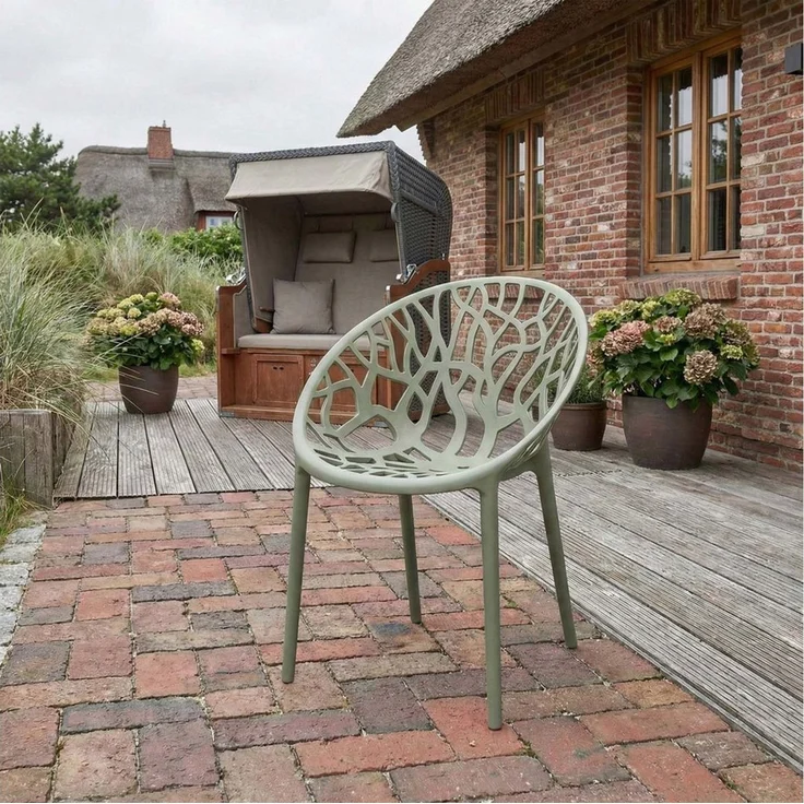 CLP Gartenstuhl Hope (1er, 1 St), stapelbar, wetterfest und UV-beständig – Bild 2