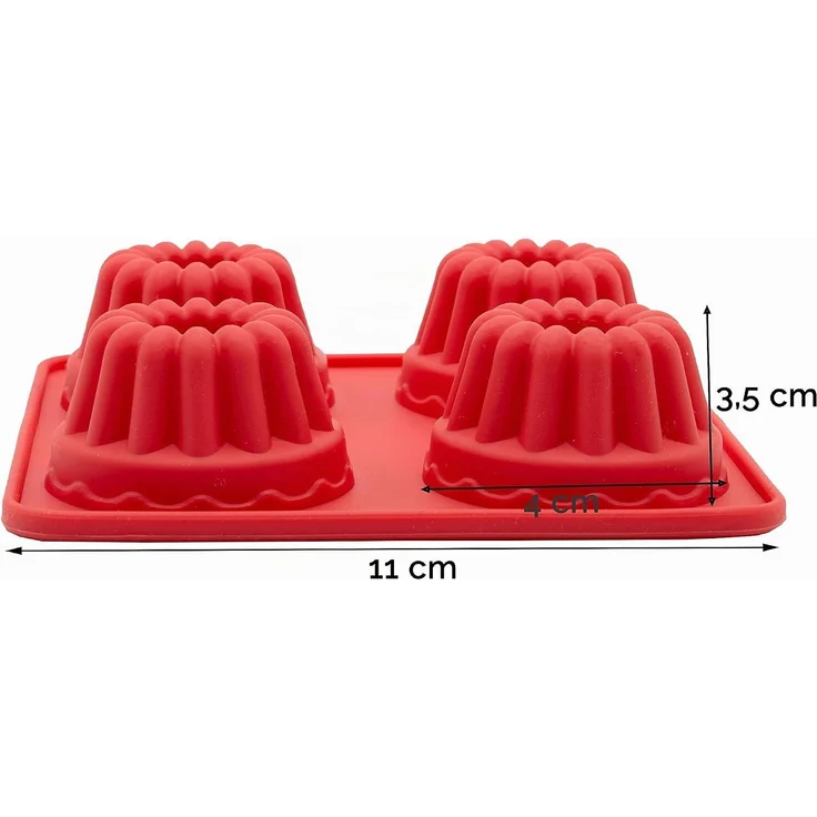 ZOLLNER 3er Set Silikonbackform Minigugelhupf / Muffin für 12 Stück – Bild 4