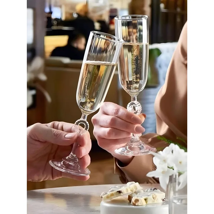 Hermia Concept 'Amore-SB - 150' Sektgläser-Set (6-teilig), Transparent, 4,5 x 4,5 x 21 cm, 150 ml