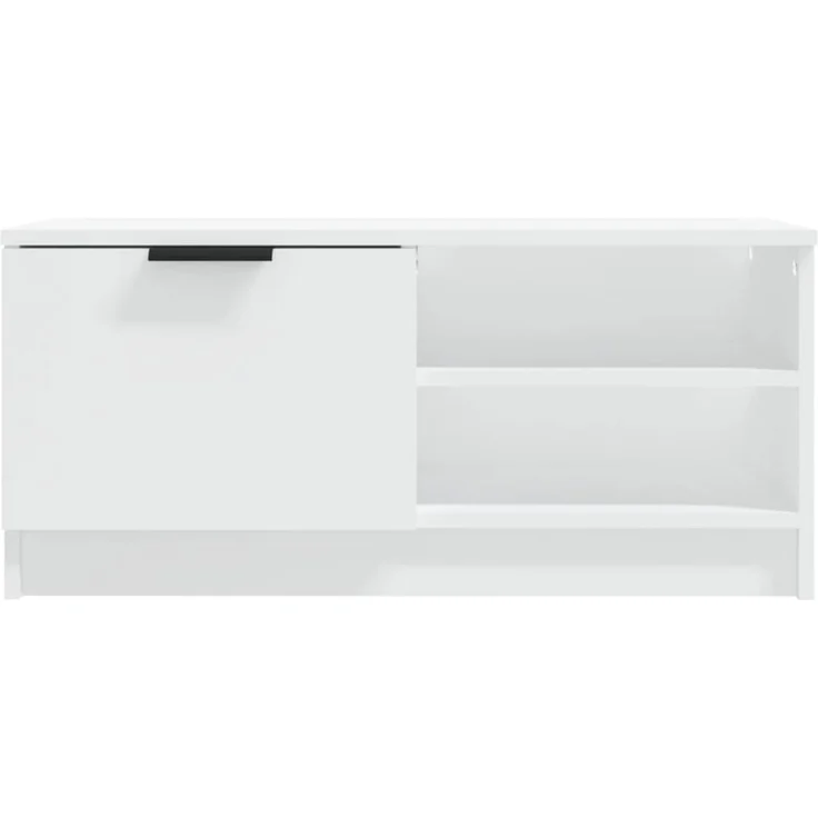 2 pcs TV-Schrank, Lowboard TV Weiß 80x35x36,5 cm Holzwerkstoff – Bild 5