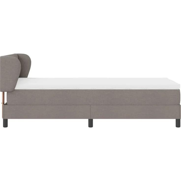 vidaXL Boxspringbett mit Kopfteil Taupe 100 x 200 cm Stoff 3340077 – Bild 7