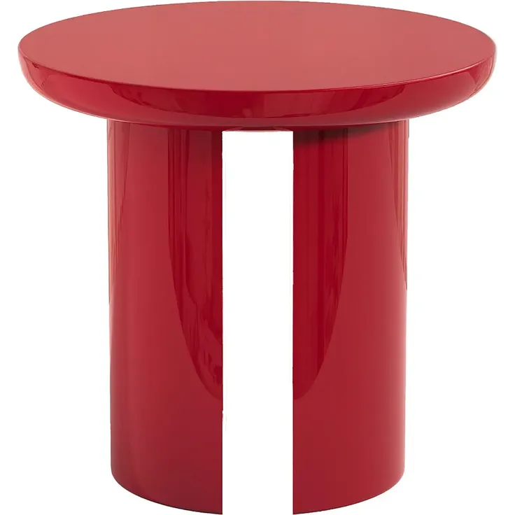 Vente-unique - DERLALI Couchtisch Holz, Platte Beige - B 90 cm x H 40,5 cm x L 90 cm – Bild 5