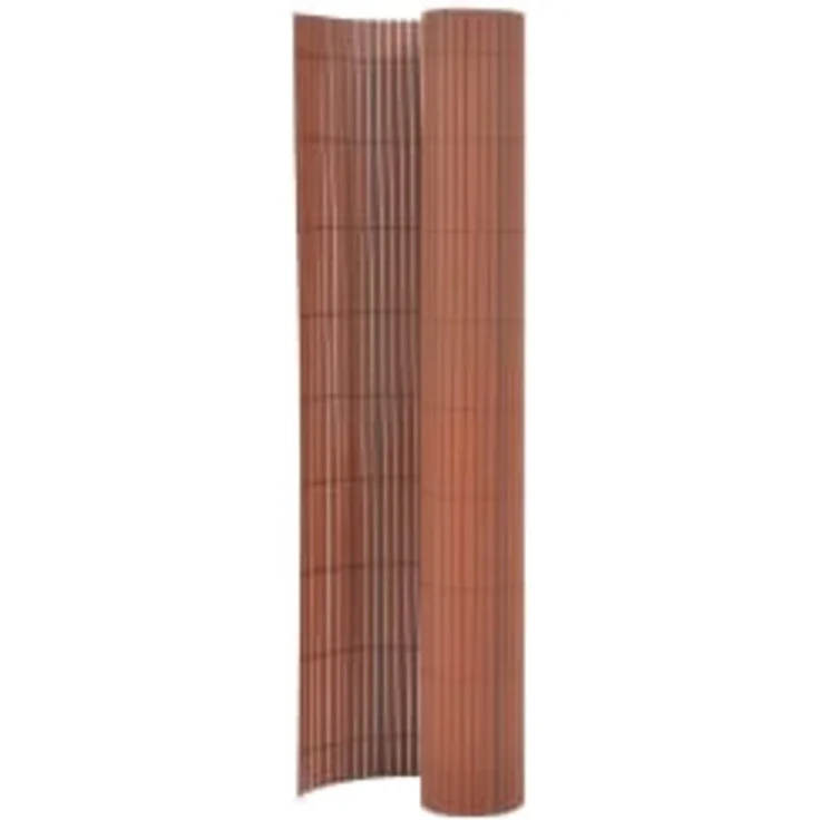 vidaXL Gartenzaun Doppelseitig 90x400 cm Braun 317149 – Bild 1