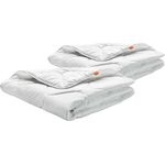 sleepling Bettdecke 155x220 cm 2er Set, Sommerdecke, Sommerbettdecke leicht 155x220, Made in EU, Ökotex 100, Waschbar 60 Grad, 2 teilig, 2 Stück