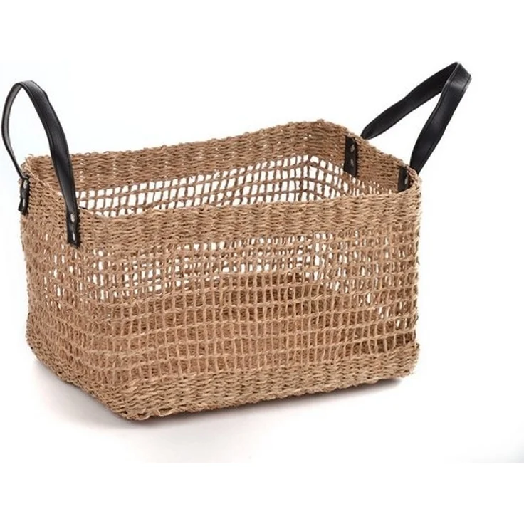 Lycce Dekokorb Aufbewahrungskorb SEEGRAS Deko-Korb Korb Tasche Korbtasche Flechtkorb – Bild 3