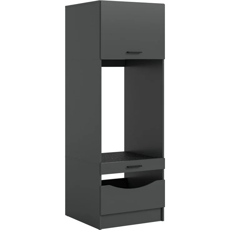 welltime Waschmaschinenumbauschrank FALAS, TOPSELLER, Höhe 195 cm, 2 Klappen, 1 Auszug, viel Stauraum (1-St, in verschiedenen Farben erhältlich, für Waschmaschine & Trockner) Waschmaschine, Trockner, Waschmaschinenschrank, Umbauschrank, Wäsche – Bild 5