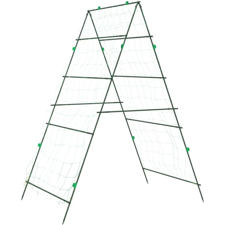 vidaXL Pflanzennetze 3 Stk. A-Rahmen Stahl 3281501 – Bild 6