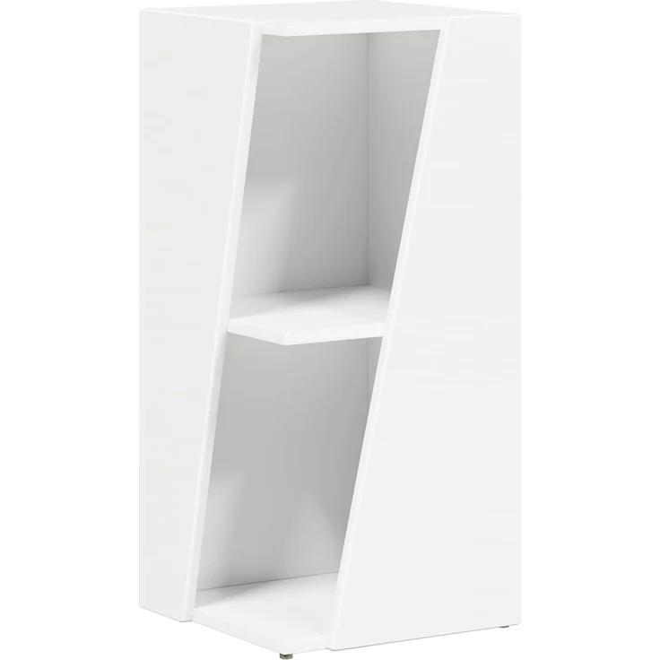 vidaXL Seitenregal Weiß 33 x 32 x 70,5 cm Holzwerkstoff 892407 – Bild 2