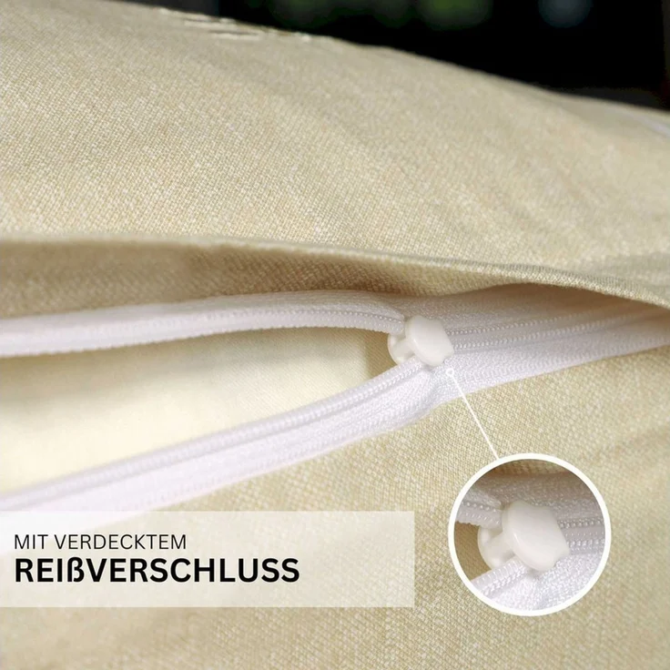 Esprit Bettwäsche HARP Renforcé Kissenbezüge und Bettwäsche, Baumwolle, 1 teilig, 135 x 200 cm in Beige – Bild 2