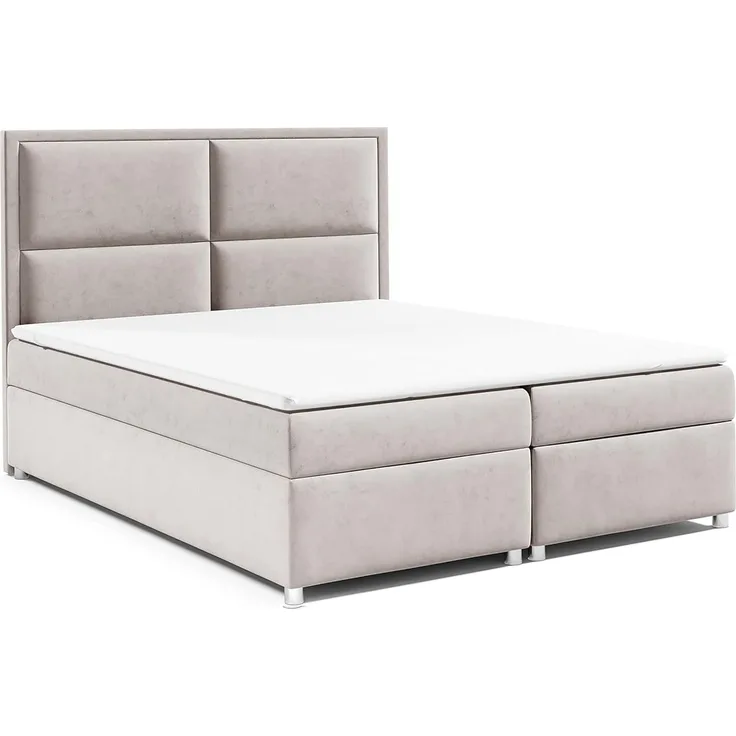 Best for Home Boxspringbett mit Bettkasten Trinity K11 Bonell-Matratze inkl. 7 cm Topper (Polsterbett Doppelbett Boxbett mit gepolstertes Kopfteil, versch. Größen, 140x200 160x200 180x200 200x200 cm), Handwerksqualität