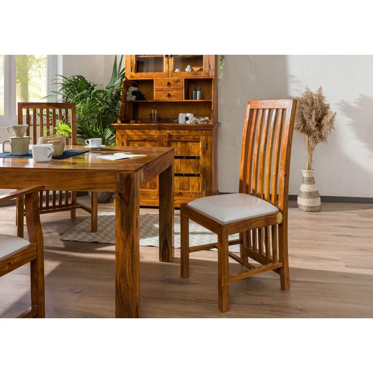 Stuhl Akazie 43x50x109 honig lackiert OXFORD #030 – Bild 8