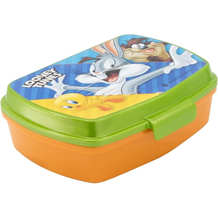 Looney Tunes Brotdose für Kinder mit Motiv ca. 17,5 x 14 x 6 cm