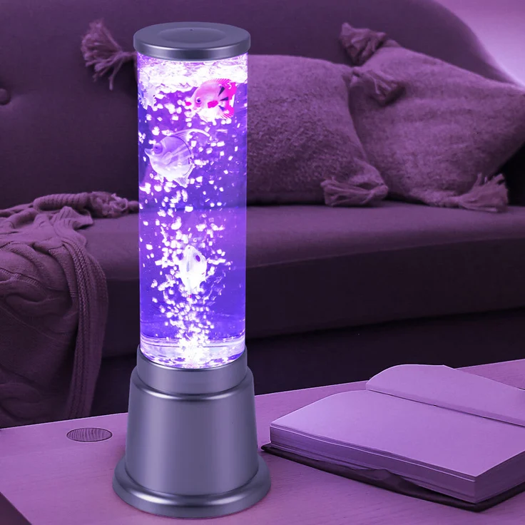 RGB LED Wassersäule mit Deko-Fischen, Farbwechsler – Bild 5