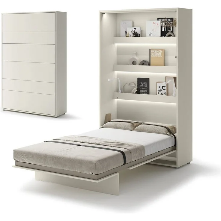 Compleo Schrankbett Vertical Wandklappbett Lenart Bed Concept, Ideal für kleine Räume – Bild 4