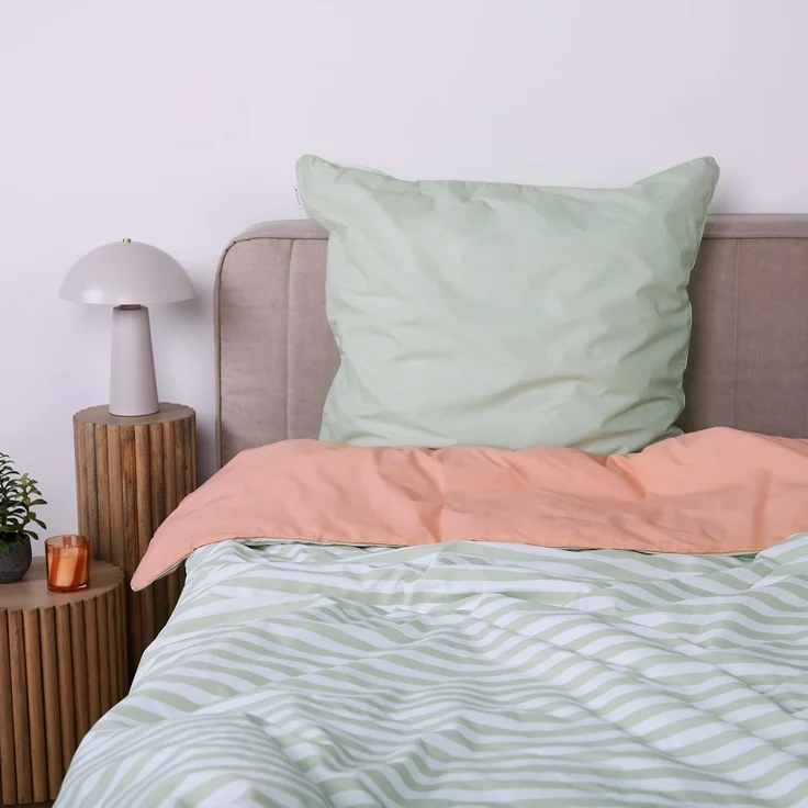 TOM TAILOR HOME Bettwäsche STRIPES WITH A KICK in Gr. 135x200cm oder 155x220cm, Perkal, 2 teilig, new bedroom, farbige Paspel am Kissen – Bild 3