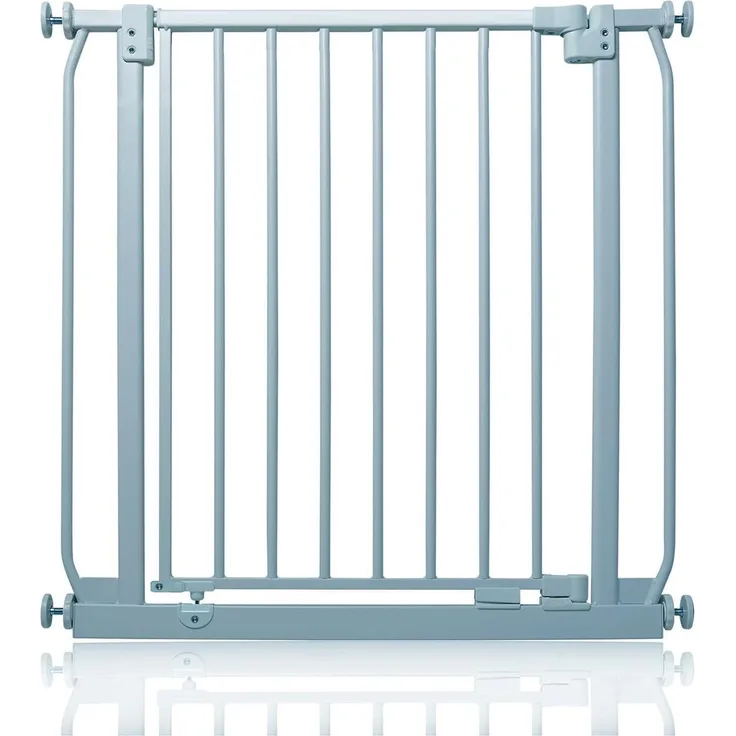 Safetots Elite Sicherheitsschutzgitter, 71cm - 80cm, Mattgrau, Treppenschutzgitter mit Druckmontage, Sicherheitsbarriere, Einfache Installation