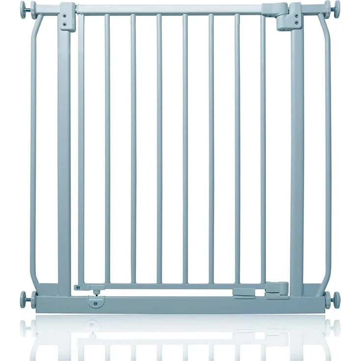 Safetots Elite Sicherheitsschutzgitter, 71cm - 80cm, Mattgrau, Treppenschutzgitter mit Druckmontage, Sicherheitsbarriere, Einfache Installation