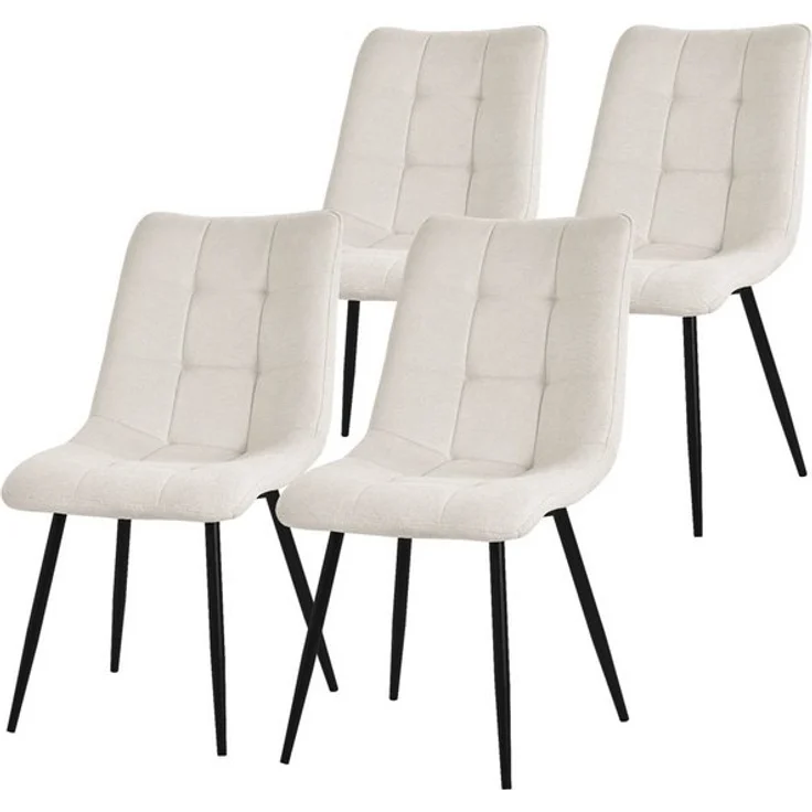 ML-DESIGN Stuhl Esszimmerstühle mit Rückenlehne moderne Design Lounge Küchenstühle (4 St), Polsterstuhl Esstischstühle 4er Set Küchenstuhl Polyester bis 120kg – Bild 4