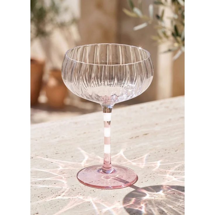 Hermia Concept 'BRD0155 - 4'lü' Eisbecher-Set (4-teilig), Rosa / Weiß, 11 x 11 x 15 cm, 240 ml – Bild 2