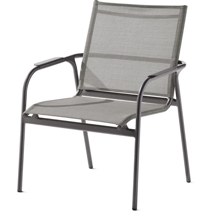 Sieger Sirio Loungemöbel mit Polyesterbeschichtung, Aluminium Grau 67 x 84 x 69 cm – Bild 1