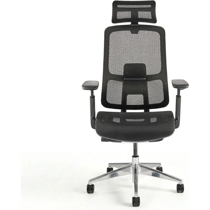 VALKENSTOL M6 MESH-SITZ Bürostuhl ergonomisch bis 1,95m - 5 Jahre Garantie - Schreibtischstuhl mit verstellbarer Sitztiefe - Lordosenstütze – Bild 2