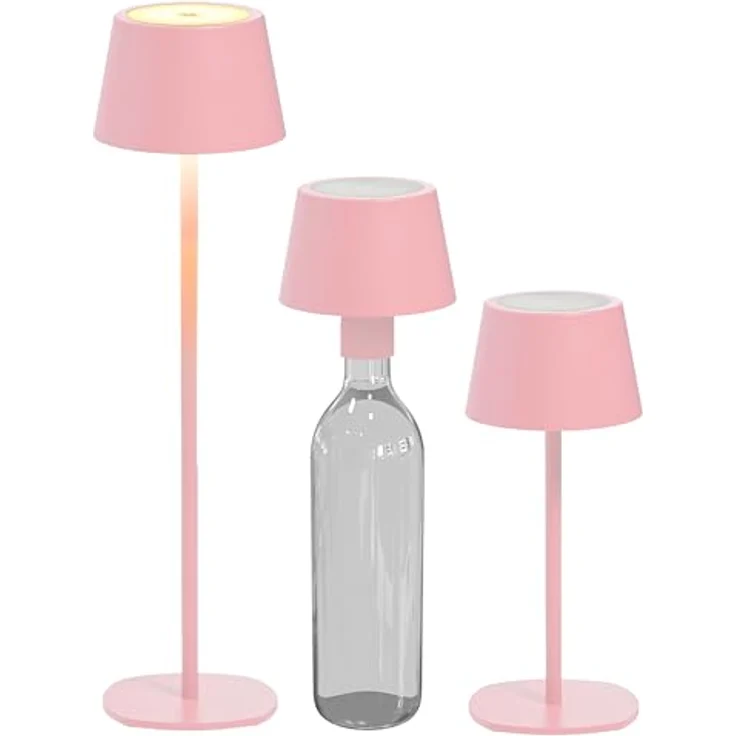 Northpoint LED Tischleuchte LED Akku Tischlampe Flaschenleuchte 3in1 45cm warmweiß – Bild 2