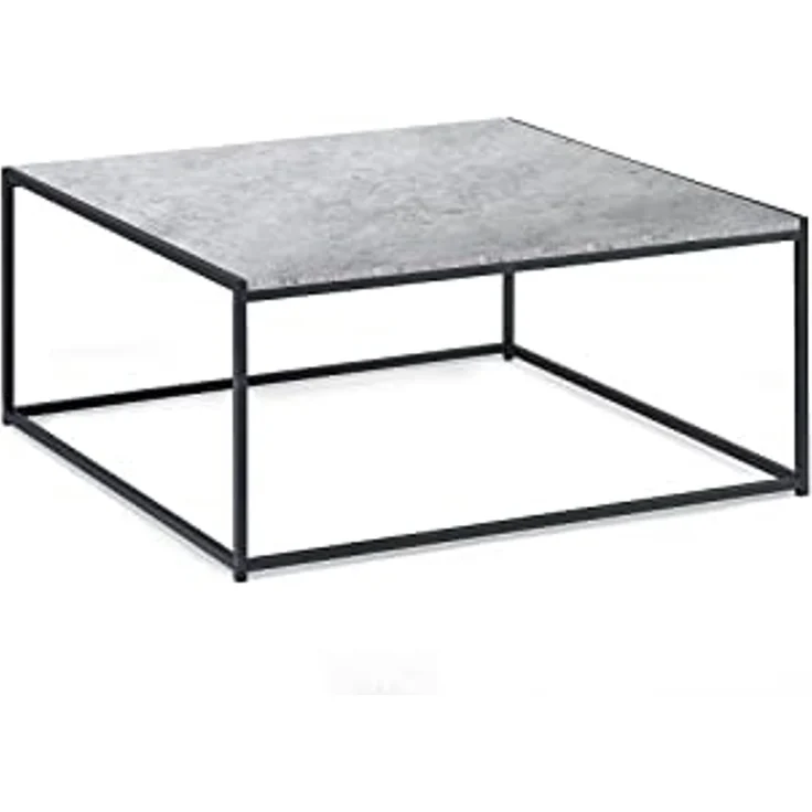 Julian Bowen Staten Square Couchtisch, Betonoptik/Schwarz – Bild 1