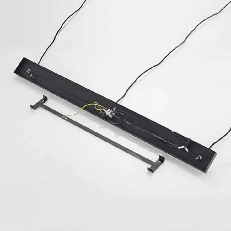 Lindby Pendellampe Tarjei, 120cm, schwarz/gold, dreiflammige Stahl-Leuchte für Esstische – Bild 9