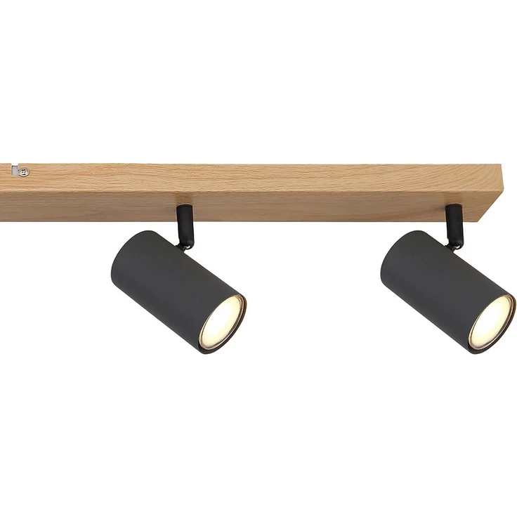 Deckenstrahler, Metall, Graphit dunkel, 6 Flammig, L 115cm – Bild 7