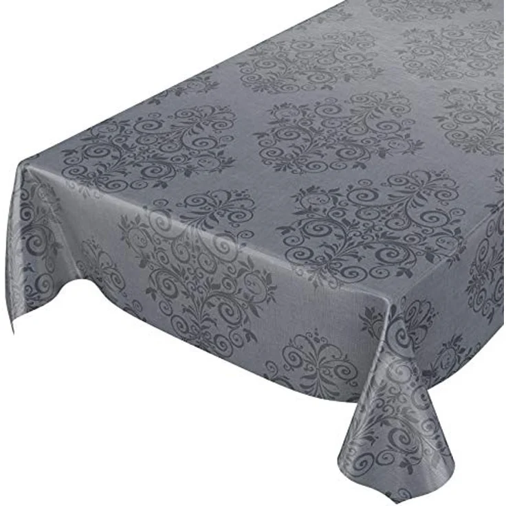 ANRO Tischdecke Wachstuchtischdecke abwaschbar auch für Garten (Einzelstück 1-tlg), Geprägt 140x100cm wasserabweisend – Bild 1