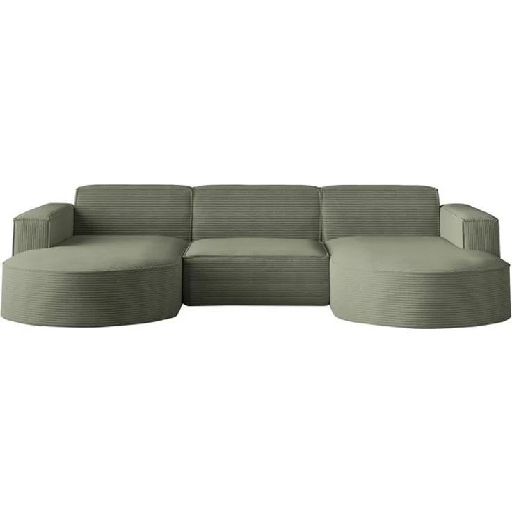 Kaiser Möbel Ecksofa Sofa U form, Couch U form MODENA U STUDIO stoff Neve, Poso, Quelle – Bild 4