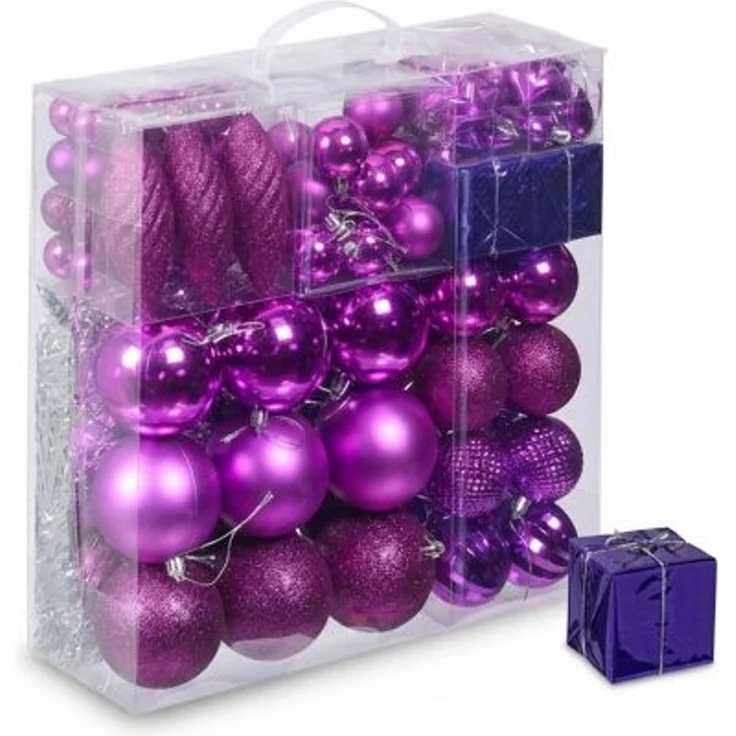 Relaxdays Weihnachtskugeln im 110er Set – Bild 7
