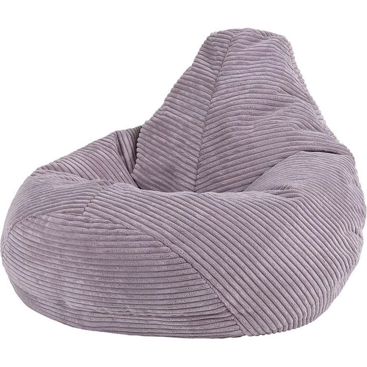 Icon Sitzsack-Sessel Flauschig „Dalton“ für Kinder, Lila, Cord, Kindersitzsack, Groß, Sitzsack Kinder mit Füllung – Bild 1