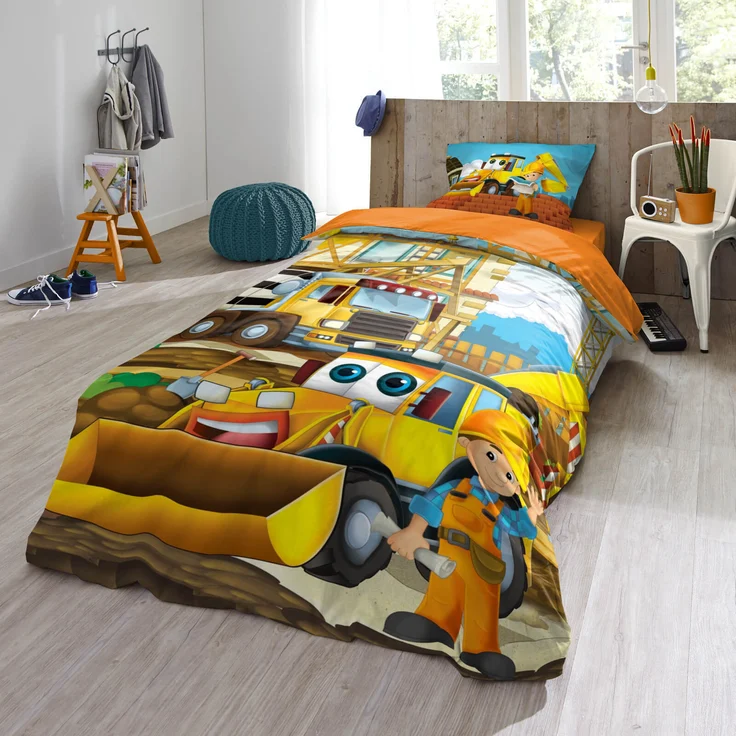 ESPiCO Bettwäsche Trendy Bedding Building Renforcé 135 x 200 + 80 x 80 cm – Bild 5