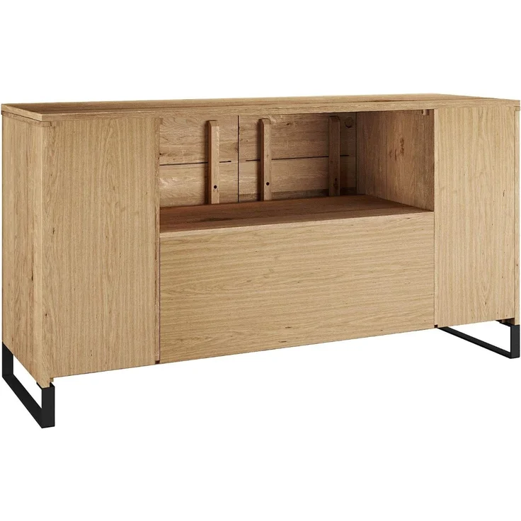 Waschtisch Holz 138cm Woodkings Sydney Wildeiche Braun Badunterschrank Waschplatz Doppelwaschtisch Badezimmerkommode Unterschrank – Bild 6