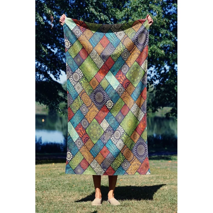 Mijolnir 'Ethnic 70' Strandtuch, Mehrfarbig, 70 x 130 cm – Bild 1