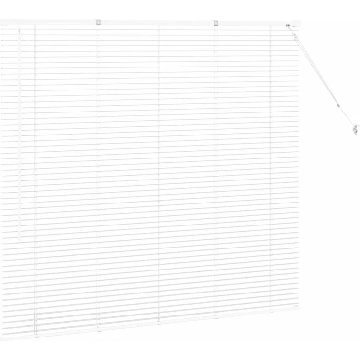 vidaXL Venezianische Jalousie Weiß 130 x 150 cm 25 mm Aluminium 42005982 – Bild 6