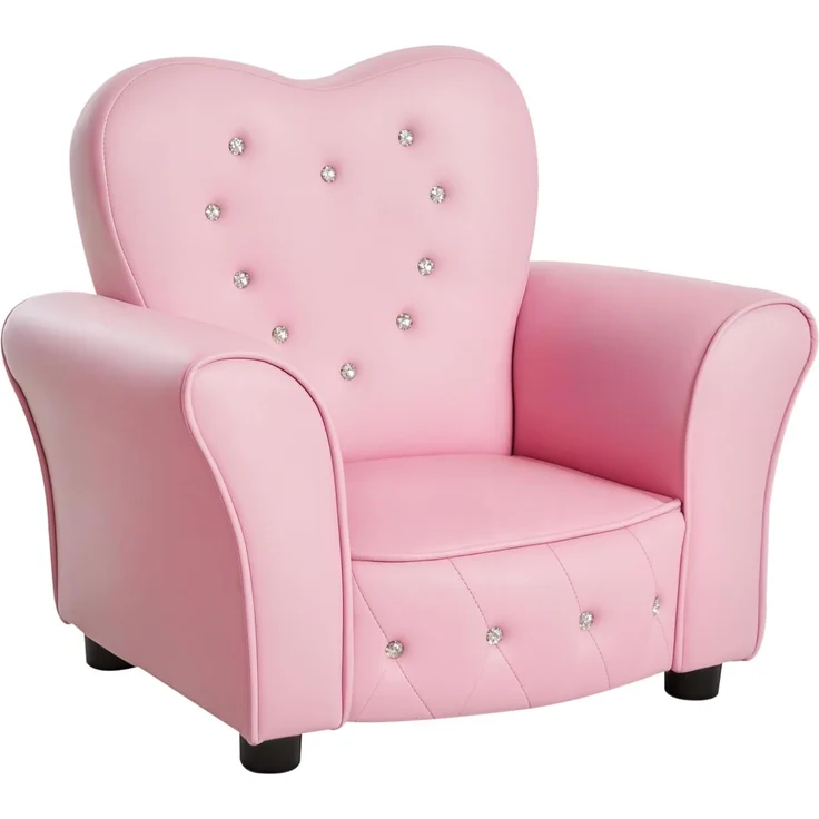 HOMCOM Sessel Kindersessel Prinzessin – Bild 1