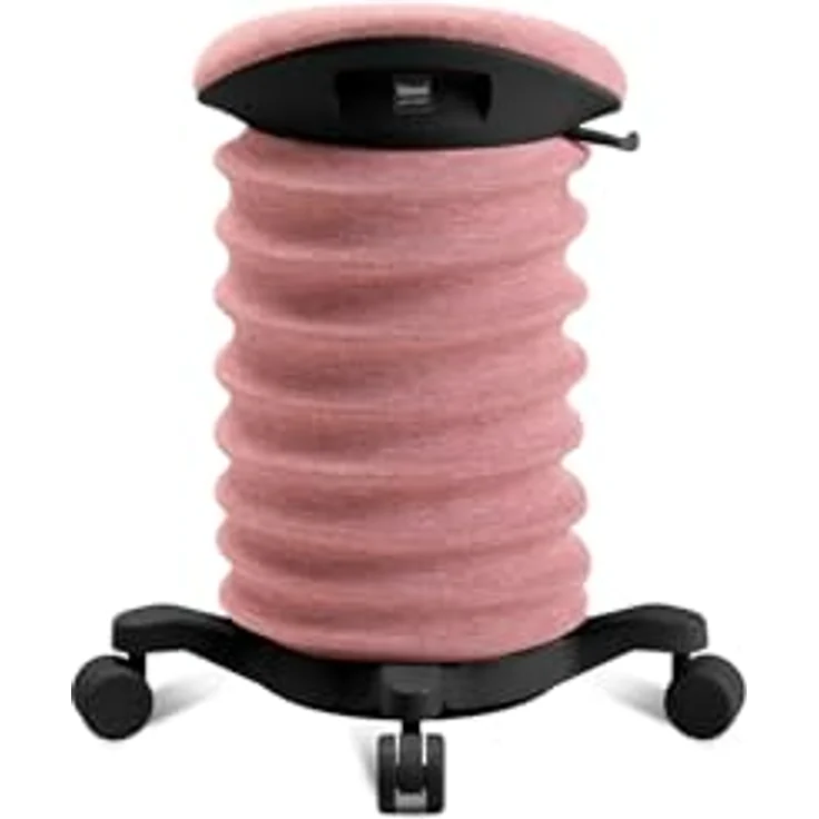 TOPSTAR Sitness 4D mit Rollen AGR-Zertifiziert Dynamischer Sitzhocker schwarz - Rose, ergonomischer Bürohocker - höhenverstellbar - stärkt den Rücken - entlastet die Bandscheiben – Bild 5