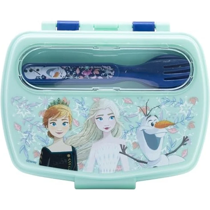 Disney Frozen Sandwichbox mit Besteck Kinder Brotdose Lunchbox Seven Wonders – Bild 2