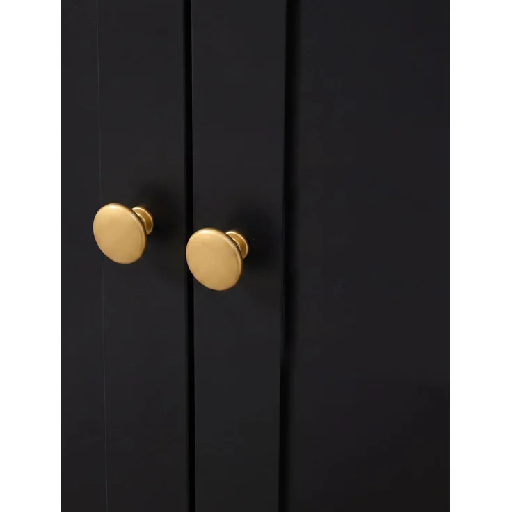 Kompaktgarderobe 100x35x180 cm in Schwarz mit Spiegel, Sitzbank, Haken und LED-Beleuchtung – Bild 8