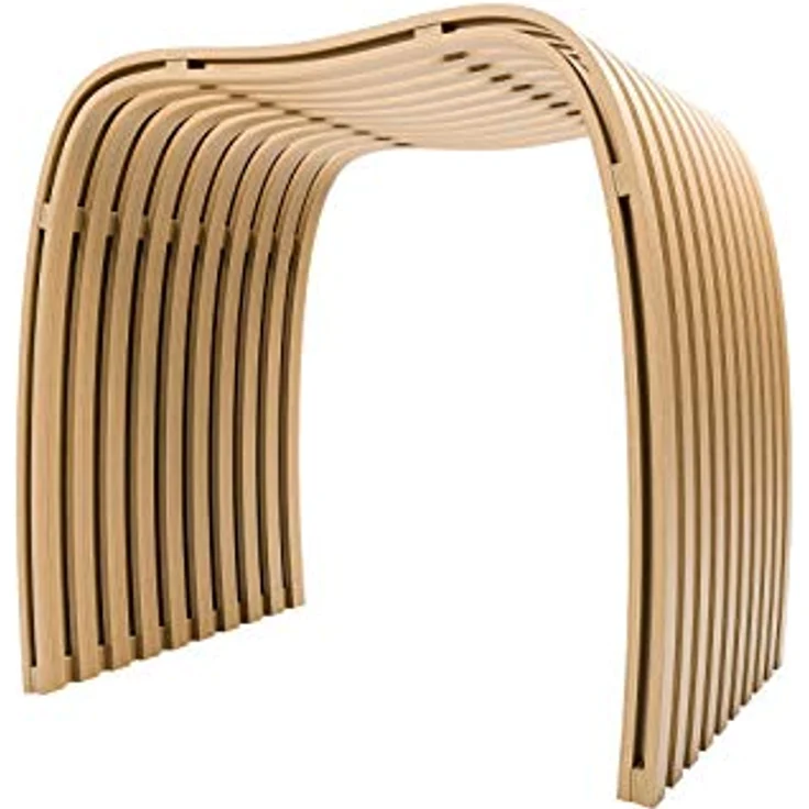 Schulte Badhocker aus Natur Bambus, 46 cm hoch, rutschfest, Traglast 130 kg, stabil und ergonomisch – Bild 1