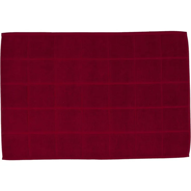 ROSS Duschmatte Duschvorleger, Höhe 10 mm, schnell trocknend, beidseitig nutzbar, fußbodenheizungsgeeignet, Baumwolle, rechteckig, besonders weich, Badezimmerteppich, uni
