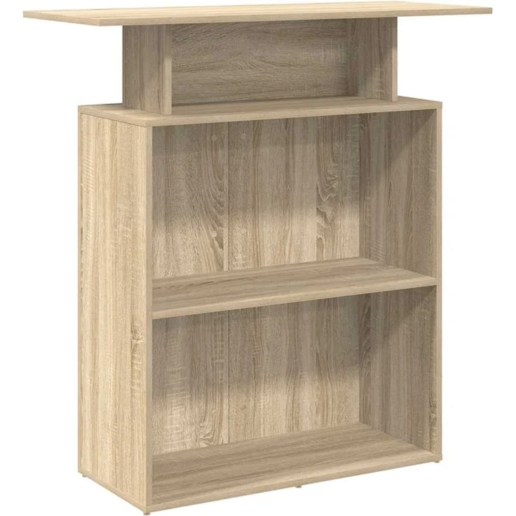 vidaXL Empfangstresen Sonoma-Eiche 100 x 40 x 104 cm Holzwerkstoff 859053 – Bild 1