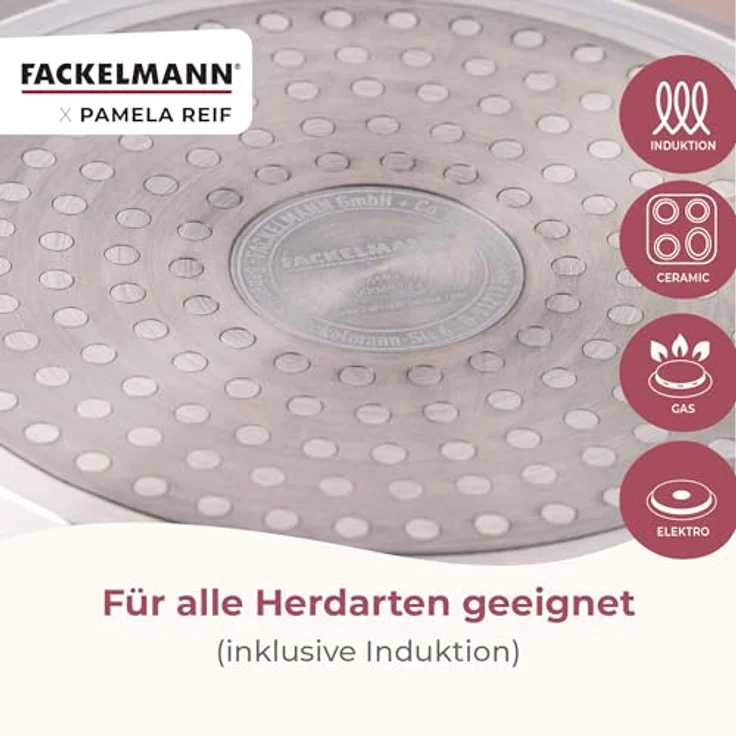 FACKELMANN Topf-Set Topf- und Pfannen-Set, Kochgeschirr, Aluminium, Keramikbeschichtung – Bild 4