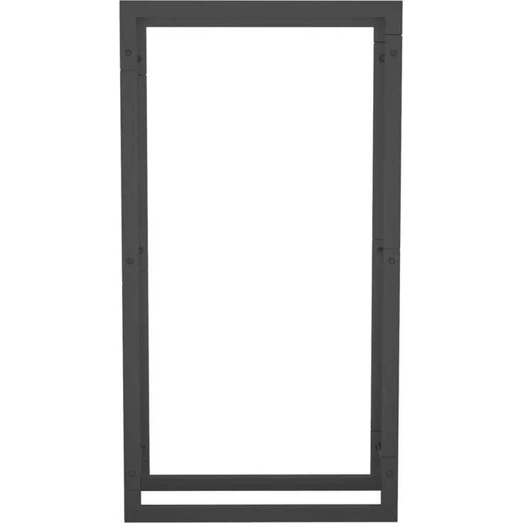 vidaXL Brennholzregal Mattschwarz 50x28x94 cm Stahl 350305 – Bild 2