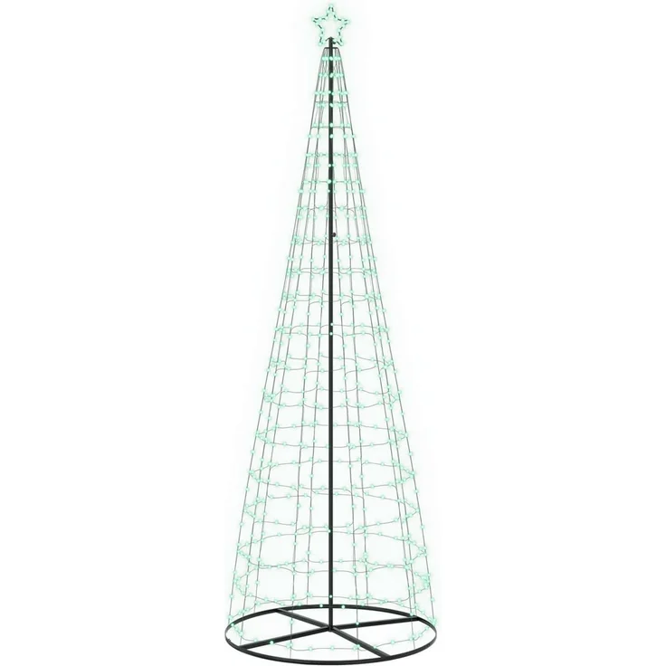 vidaXL LED-Weihnachtsbaum EKENAS 300 cm 390 LEDs RGB Stahl RGB 42050823 – Bild 2