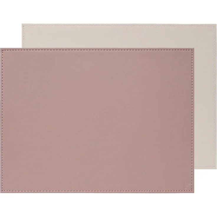 Freeform Duo Platz-Set 40x30 cm Altrosa / Stein