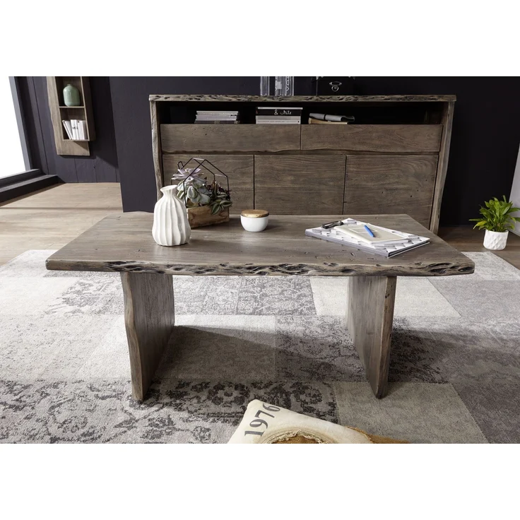 Couchtisch Akazie 120x60x45 Akazie grau lackiert PURE ACACIA #427 – Bild 3